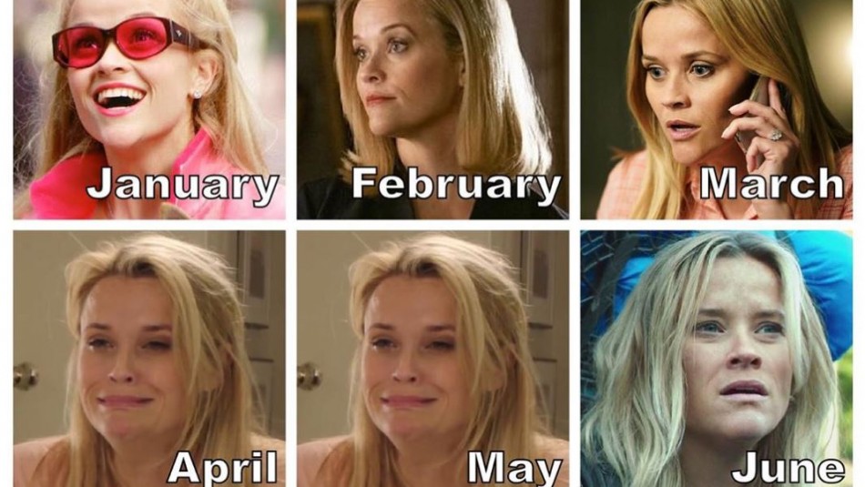 Collage de imágenes de la actriz Reese Witherspoon - memes virales