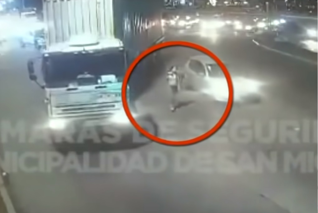 Captura de una cámara de seguridad minutos antes del suceso