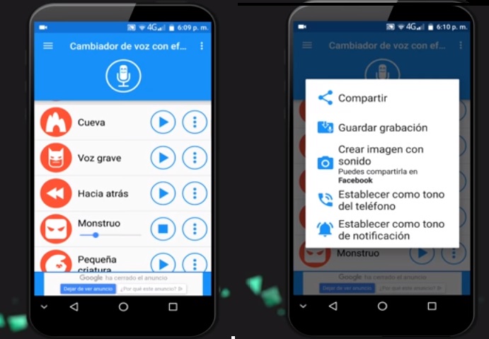 App para cambiar la voz