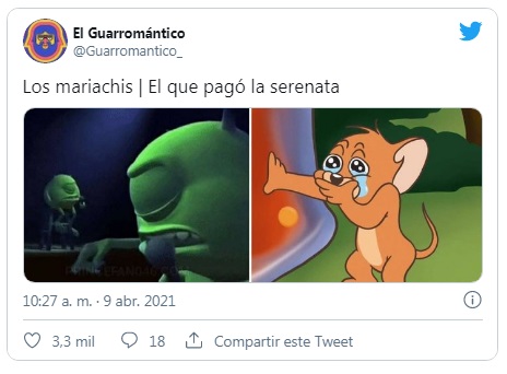 meme sobre la serenata