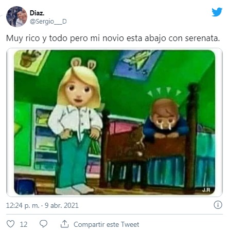 meme sobre la serenata