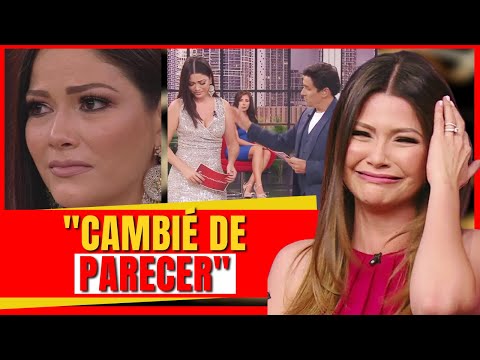 Entrevistadora en exclusiva comenta que la hizo regresar al programa